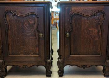 Piękne ciemne dębowe szafki ludwikowskie -sklep Dąbrowa Górnicza