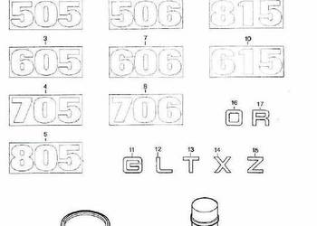 Volvo Valmet 505, 605, 705, 805 katalog części