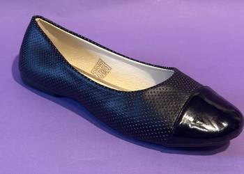 Czarne baleriny połysk rozmiar 39 (BAL9)