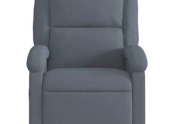 vidaXL Fotel rozkładany, ciemnoszary, obity aksamitem(SKU:371798)