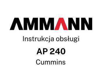 DTR Instrukcja obsługi, katalog, UDT - serwis - Ammann AP 240