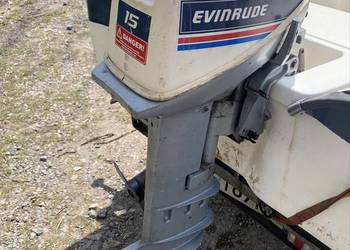Silnik spalinowy dwusówowy evinrude 15km zrobiony na 20km