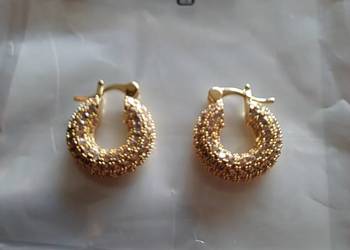 nowe piękne kolczyki z cyrkoniami długość 2 cm brak metki