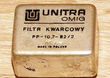 Filtr kwarcowy częstotliwości pośredniej 10.7 MHz UNITRA OMIG PP-10,7-B2/2