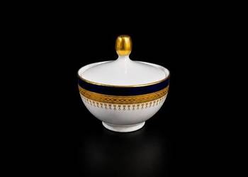 Cukiernica porcelanowa Winterling Kirchenlamitz Echt Kobalt Złoto Vintage