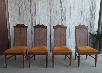 krzesła do jadalni z rafią / 111