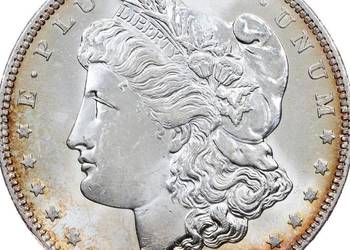 4) USA srebro - 1 Dollar - 1904 r. OSTATNI ROCZNIK