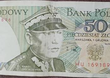 50 złotych 1 XII 1988 r seria HU