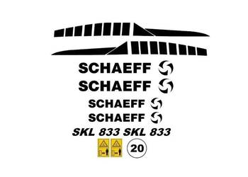 Naklejki oklejenie SCHAEFF SKL 833 Zamiennik