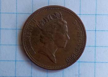 1 PENS ( ONE PENNY ) 1990 ROK - WIELKA BRYTANIA 1 PENS ( ONE PENNY ) 1990 ROK - WIELKA BRYTANIA