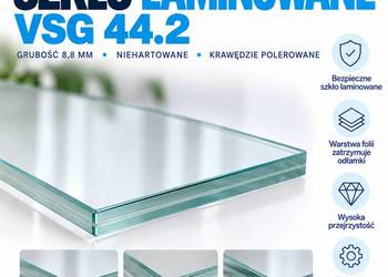 Szkło laminowane VSG 44.2 – 8,8 mm – bezpieczne, polerowane – Trans-Glass