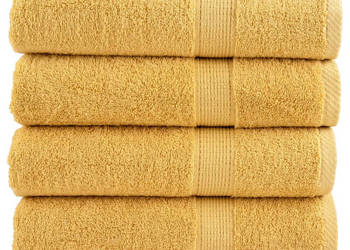 Ręczniki premium SOLUND 4 szt. złote 100x150 cm WM-137288