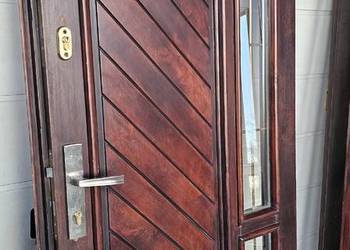 Dzwi dębowe zewnętrzne 2szt. 90x210 i 150x210