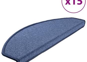 vidaXL Nakładki na schody, 15 szt., 65 x 24 x 4 cm, niebieskie(SKU:133891)