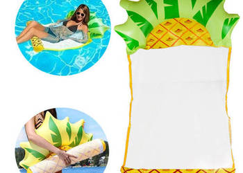 dmuchany materac hamak wodny siatka, model ananas na basen i plażę SP0760