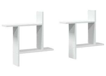 Półki ścienne 2 szt. białe 50x12x50 cm WM-853254