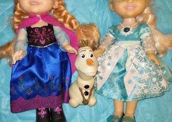 Lalki Elsa i Anna + Olaf Pilnie