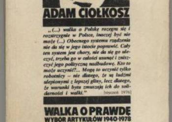 Walka o prawdę.Wybór artykułów 1940-1978 - Ciołkosz