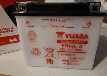 Akumulator rozruchowy Yuasa YB18L-A Varta Exide Harley