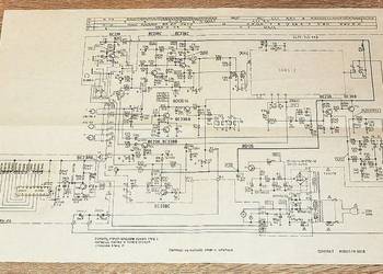 Schemat magnetofonu UNITRA M 8017 M 8018 oryginał A3