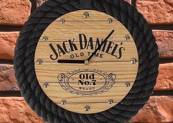 Elegancki prezent na urodziny Zegar w stylu Jack Daniels