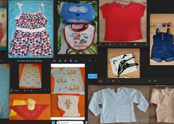 Paka dziewczęcych ciuszków:56-80/86, buty, pościel, rożek niemowlęcy, etc.