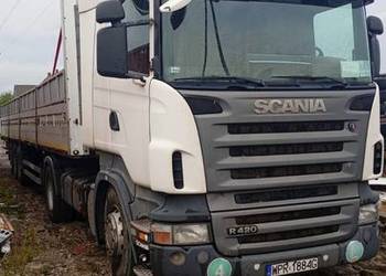 Zestaw scania naczepa burtowka tarcza hamulcowa saf