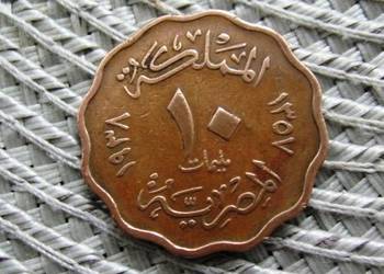 Egipt 10 Millimów 1938r