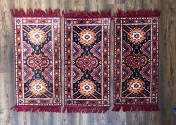 Gobelin Kilim z PRL lata 70 XX w. Vintage 3 szt.