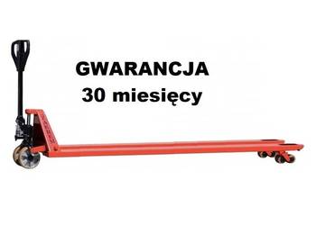 Długi wózek paletowy, widłowy 1800mm. Paleciak polski Zakrem.