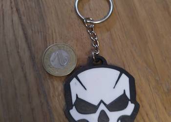 Breloczek bryloczek do kluczy czaszka czacha Punisher Call of Duty cięty