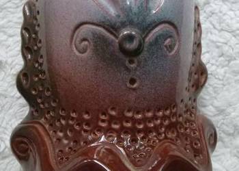 Ozdobny ceramiczny wazon wys. 18 cm