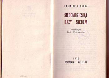 (5873) SIEDEMDZIESIĄT RAZY SIEDEM – DALMIRO A. SAENZ