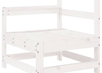 4-cz. zestaw mebli ogrodowych biały lite drewno sosnowe WM-3186488