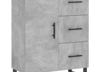 Szafka szarość betonu 695x34x90 cm materiał drewnopochodny WM-827944