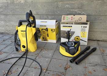 Myjka ciśnieniowa Karcher K2 Basic oraz szczotka Karcher T-Racer 350  01 Cz
