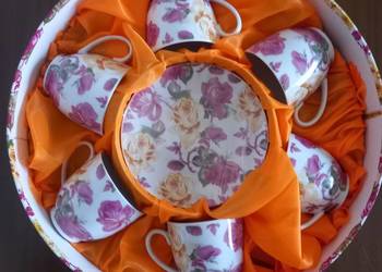 Komplet nowych porcelanowych filizanek 6szt