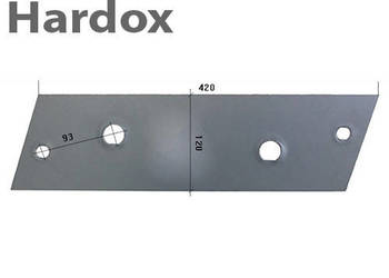 Płoza krótka HARDOX 80505/P części do pługa OVERUM