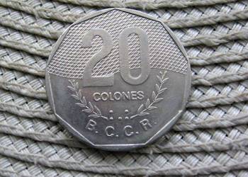 Kostaryka 20 Colomów 1983r