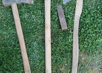 Siekiera, siekieromłot, młot i klin do rozłupywania drewna
