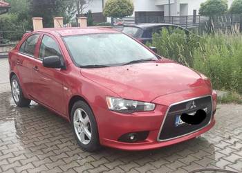 Czerwony Mitsubishi Lancer, 2 właściciel, salon PL, 2011r