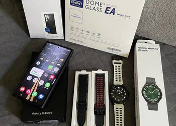 Samsung Galaxy s24 Ultra 512GB Czarny + Smartwatch 6 Classic 47 mm LTE