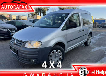 Volkswagen Caddy 4Motion, Klimatyzacja, Podgrz. fotele, 2 kpl. kół, Hak ho…