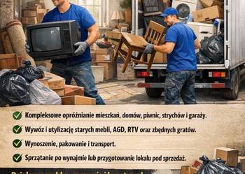 Opróżniane mieszkań, domów, piwnic, strychów i garaży
