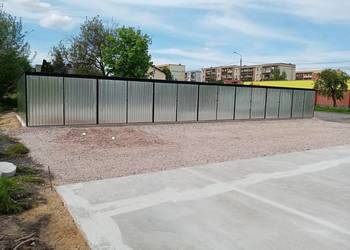 Ciąg garaży blacha ocynkowana model na wymiar