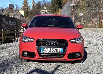 Audi A1 benzyna ful led czerwona perła