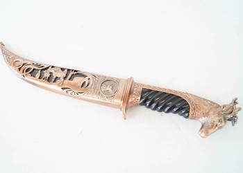 NÓŻ MYŚLIWSKI dekoracyjny z jeleniem prezent dla myśliwego NÓŻ MYŚLIWSKI dekoracyjny z jeleniem prezent dla myśliwego