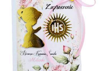 Zaproszenia z okazji I Komunii Św. spersonalizowane koperta