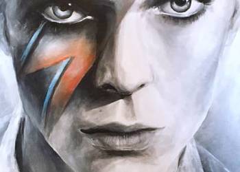 DAVID BOWIE obraz portret nowoczesny do salonu na prezent