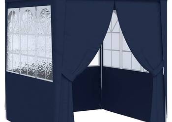 vidaXL Namiot imprezowy ze ściankami, 2x2 m, niebieski(SKU:48517)